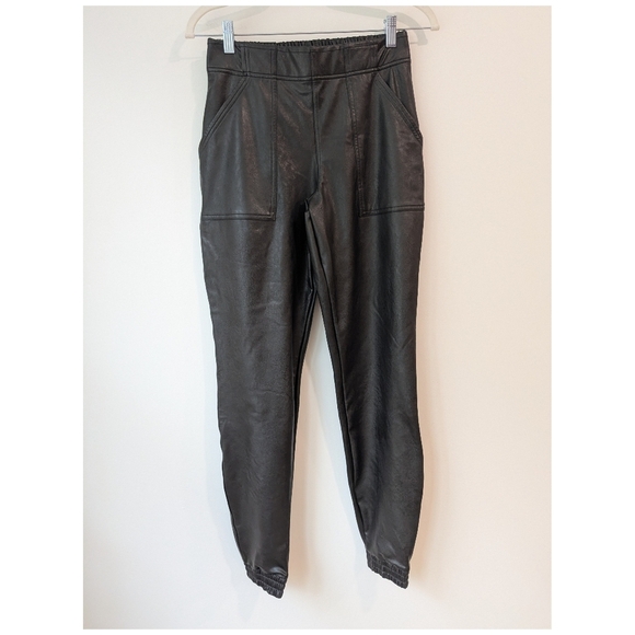 NEW Spanx Leather Like Jogger - Picture 2 of 7